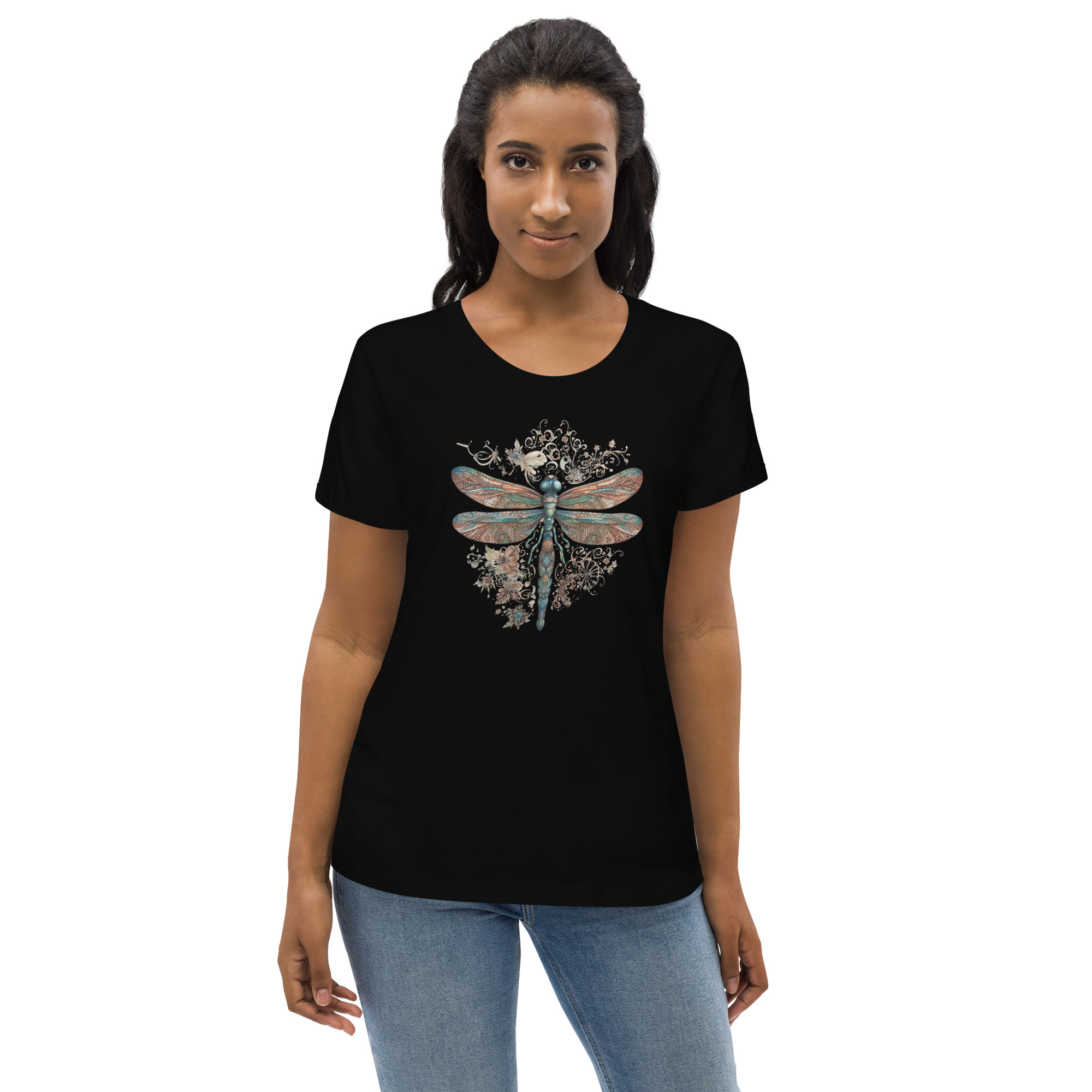 womens-fitted-eco-tee-black-front-2-6510c48ac974b
